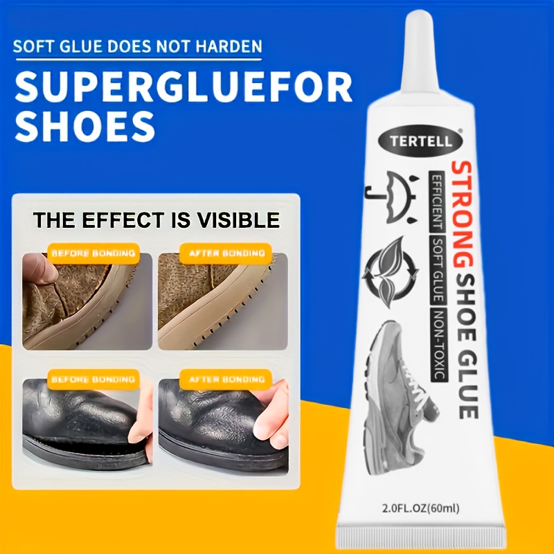 Contact Cement Leather - 60ML 업그레이드된 투명 무독성 신발 접착제