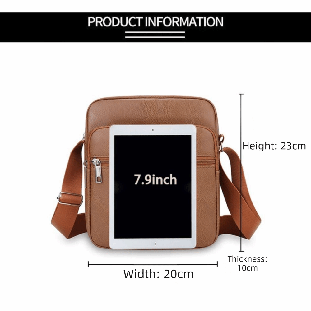 다기능 PU 가죽 남성용 숄더백 방수 대용량 크로스백  - Leather Work Backpack 리뷰 및 가격