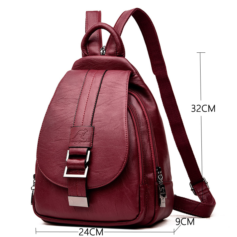 디자이너 여성용 가죽 백팩, 십대 소녀용 학교 가방,  - Leather Work Backpack 리뷰 및 가격