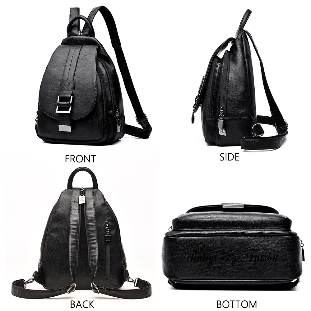 디자이너 여성용 가죽 백팩, 십대 소녀용 학교 가방,  - Leather Work Backpack 리뷰 및 가격