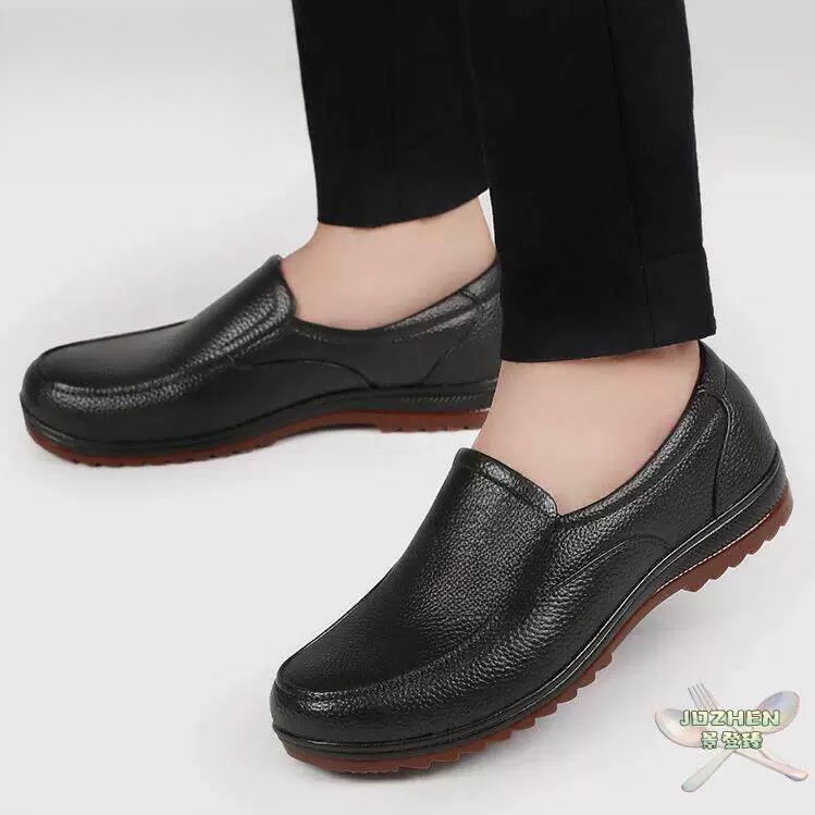 남성용 셰프 미끄럼 방지 가죽 신발 플라스틱 황소 힘줄 - Youtube Leatherwork 리뷰 및 가격