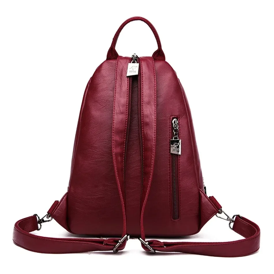 다기능 여성 가죽 배낭 십대 소녀를위한 빈티지 배낭 학 - Leather Work Backpack 리뷰 및 가격