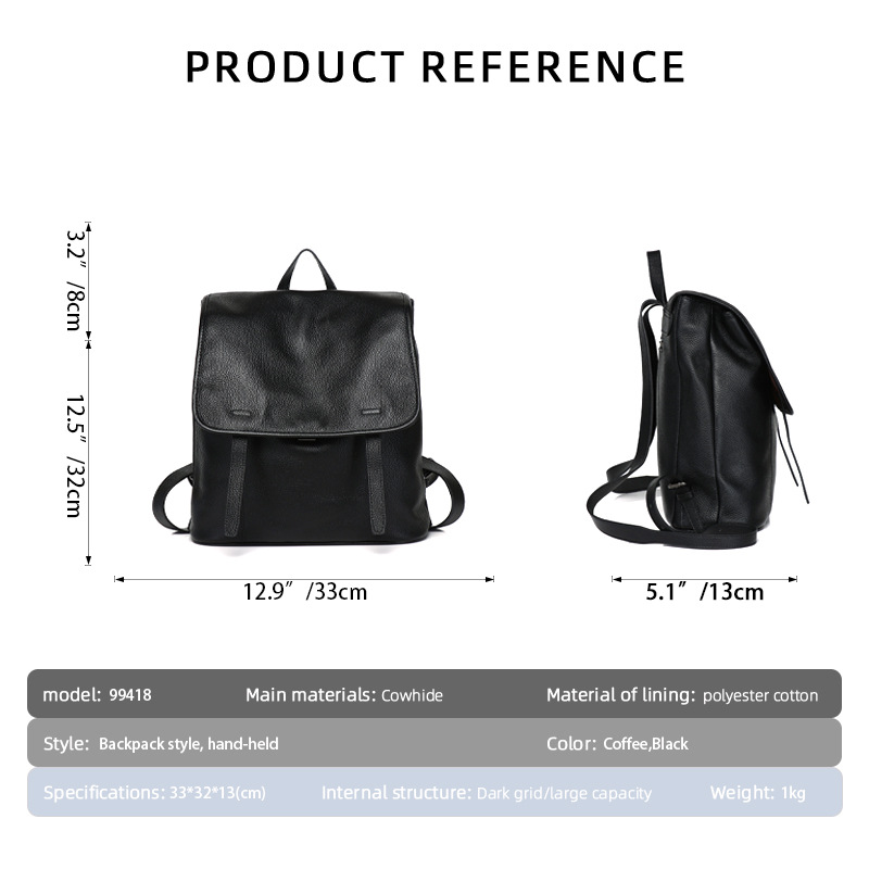 여성용 최고급 소가죽 플랩 백팩, 2가지 휴대 방식,  - Leather Work Backpack 리뷰 및 가격