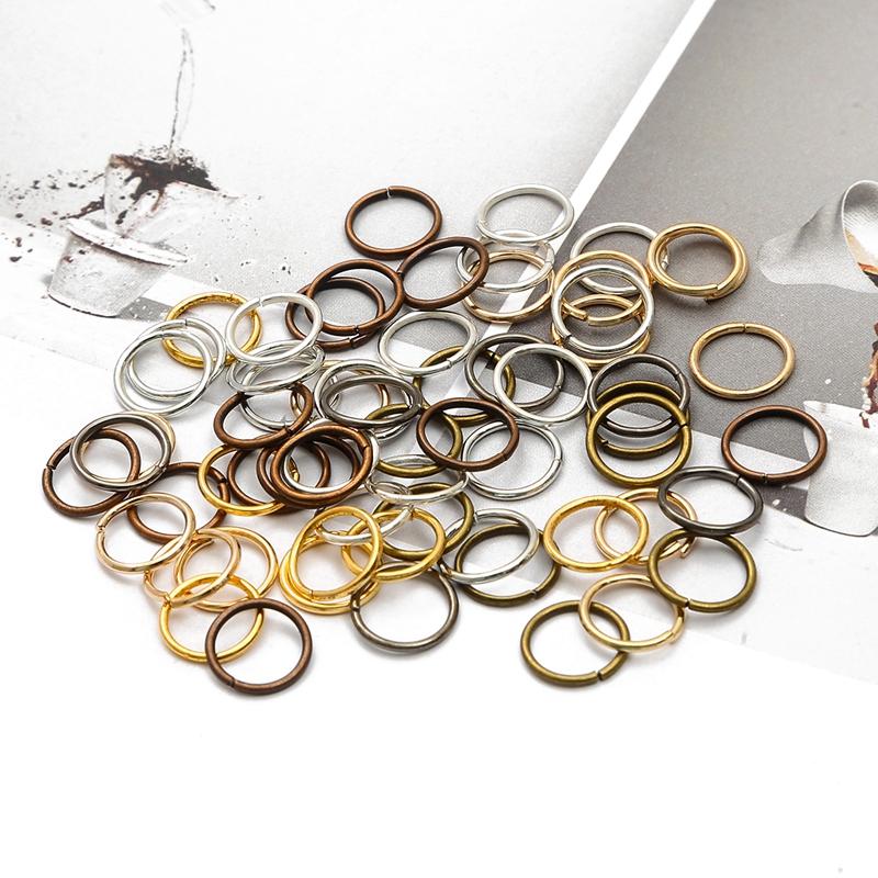 200개 4-10mm 오픈 서클 메탈 점프 링 목걸이  - Leatherwork Rings 리뷰 및 가격
