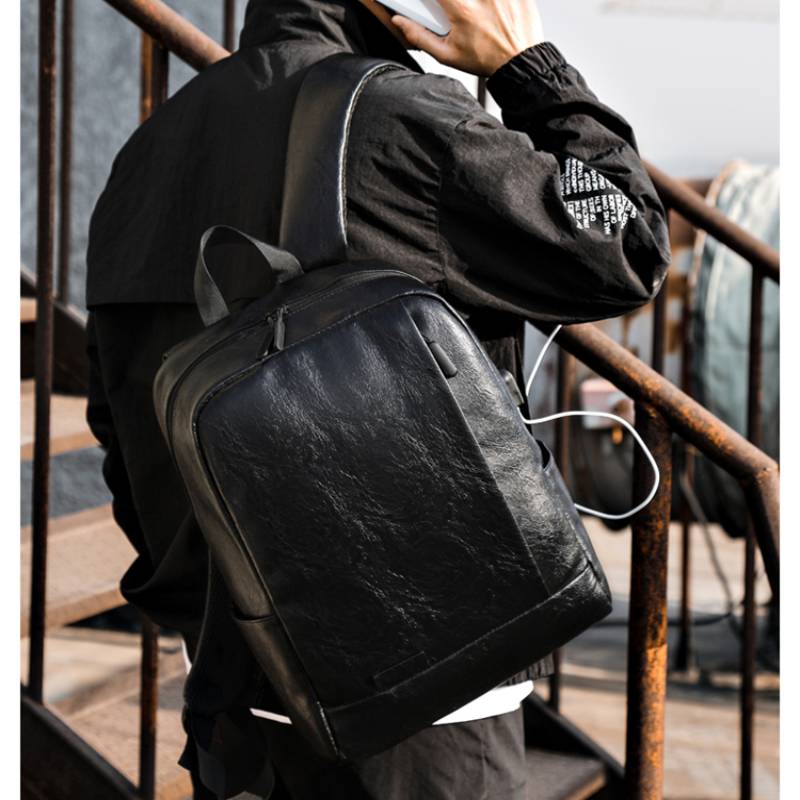 남자 유행 배낭 PU 가죽 가방 서류 가방 사무실 캐주 - Leather Work Backpack 리뷰 및 가격