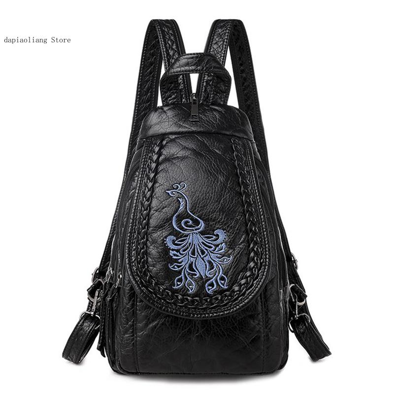 여자 작은 가슴 가방 패션 학교 가방 캐주얼 어깨 가방 - Leather Work Backpack 리뷰 및 가격
