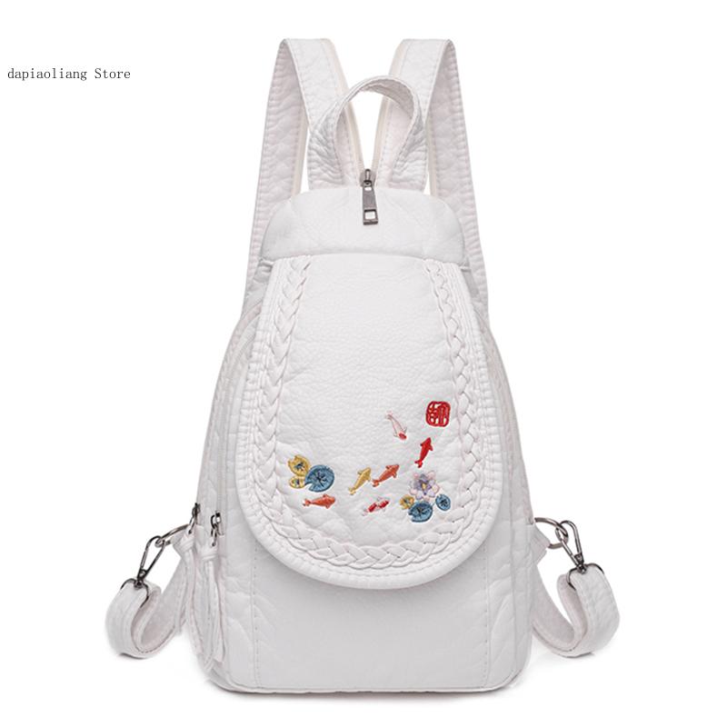 여자 작은 가슴 가방 패션 학교 가방 캐주얼 어깨 가방 - Leather Work Backpack 리뷰 및 가격